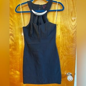 Black Body-Hugging Bongo Homecoming Dress